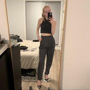 H&M Dark Gray Work Pants
